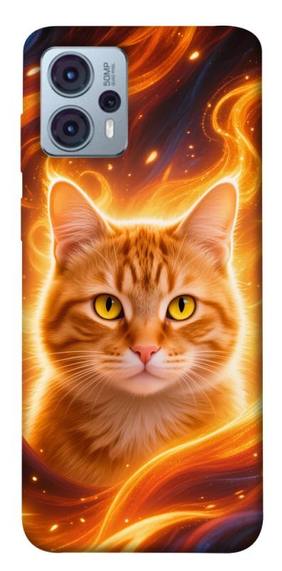 Чехол itsPrint Fire cat для Motorola Moto G23, котики, купить оптом с доставкой