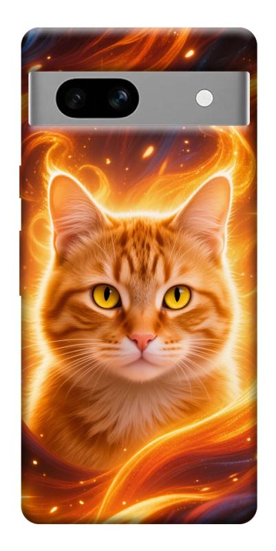 Чехол itsPrint Fire cat для Google Pixel 7a, животные, купить оптом с доставкой