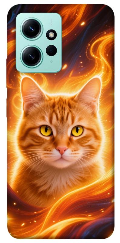 Чехол itsPrint Fire cat для Xiaomi Redmi Note 12 4G, животные, купить оптом с доставкой