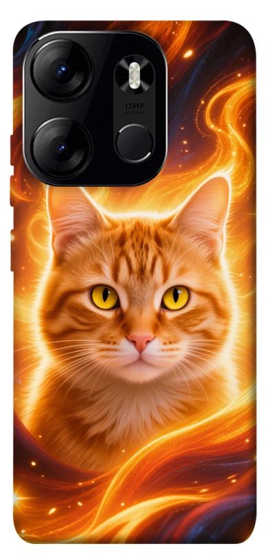 Чохол itsPrint Fire cat для Tecno Spark Go 2023, котики, купити оптом з доставкою