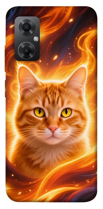 Чехол itsPrint Fire cat для Xiaomi Redmi Note 11R, животные, купить оптом с доставкой
