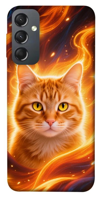 Чехол itsPrint Fire cat для Samsung Galaxy A24 4G, животные, купить оптом с доставкой