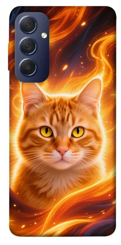 Чехол itsPrint Fire cat для Samsung Galaxy M54 5G, животные, купить оптом с доставкой