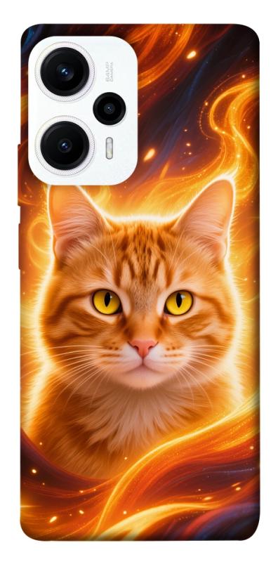 Чехол itsPrint Fire cat для Xiaomi Poco F5 / Note 12 Turbo, котики, купить оптом с доставкой
