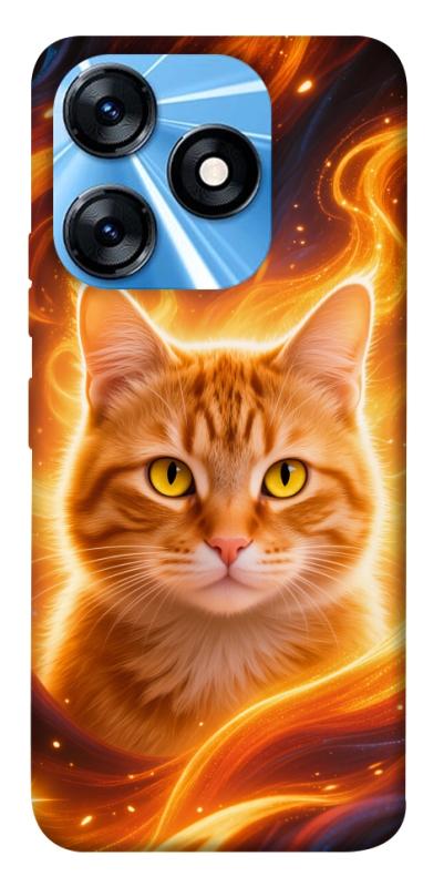 Чохол itsPrint Fire cat для TECNO Spark 10 Pro, котики, купити оптом з доставкою