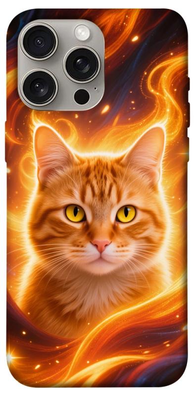 Чехол itsPrint Fire cat для Apple iPhone 15 Pro Max (6.7"), животные, купить оптом с доставкой