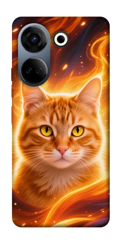 Чехол itsPrint Fire cat для TECNO Camon 20 Pro (CK7n), котики, купить оптом с доставкой