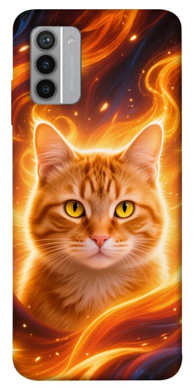 Чехол itsPrint Fire cat для Nokia G42, животные, купить оптом с доставкой