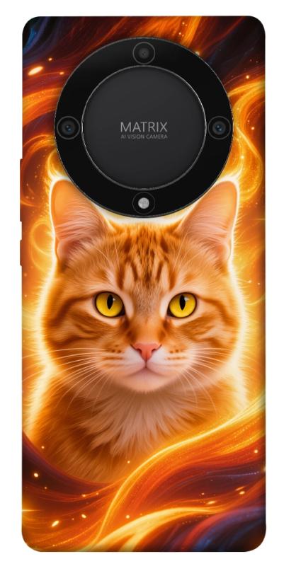 Чехол itsPrint Fire cat для Huawei Magic5 Lite, котики, купить оптом с доставкой