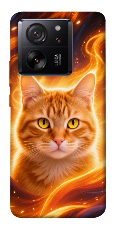 Чехол itsPrint Fire cat для Xiaomi 13T, животные, купить оптом с доставкой