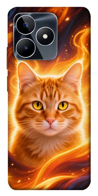 Чехол itsPrint Fire cat для Realme C53, котики, купить оптом с доставкой