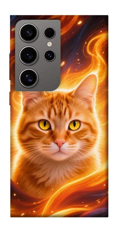 Чехол itsPrint Fire cat для Samsung Galaxy S24 Ultra, котики, купить оптом с доставкой