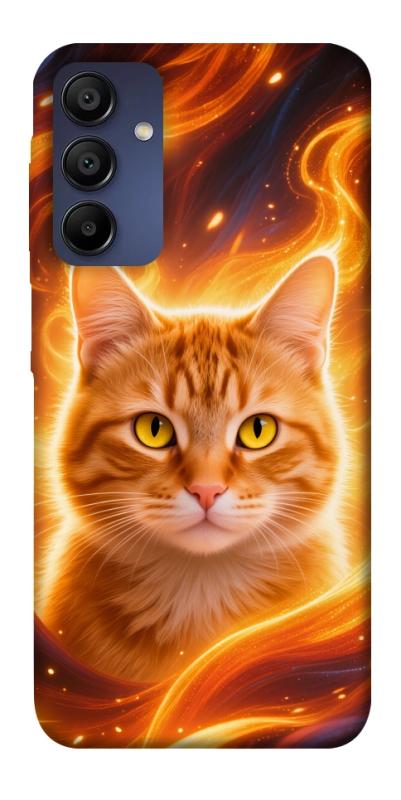 Чехол itsPrint Fire cat для Samsung Galaxy A15 4G/5G, животные, купить оптом с доставкой