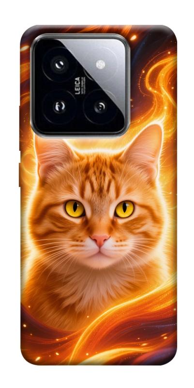 Чохол itsPrint Fire cat для Xiaomi 14 Pro, котики, купити оптом з доставкою