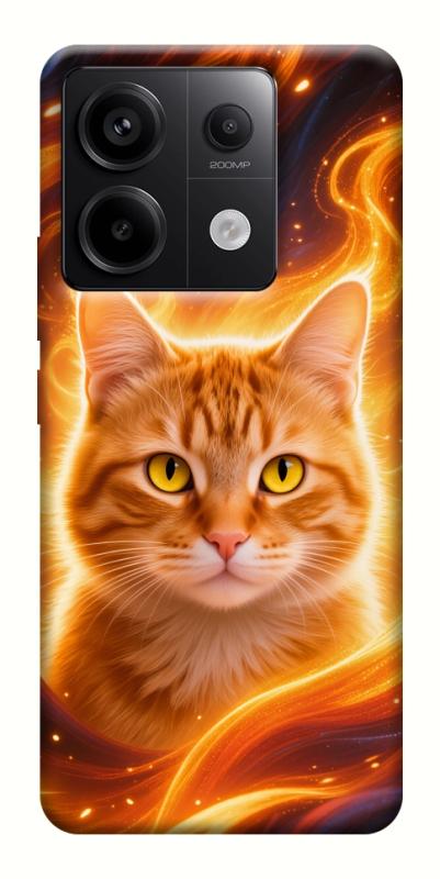 Чехол itsPrint Fire cat для Xiaomi Redmi Note 13 Pro 4G, животные, купить оптом с доставкой