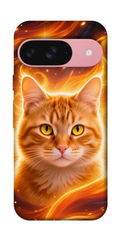 Чехол itsPrint Fire cat для Google Pixel 9, животные, купить оптом с доставкой