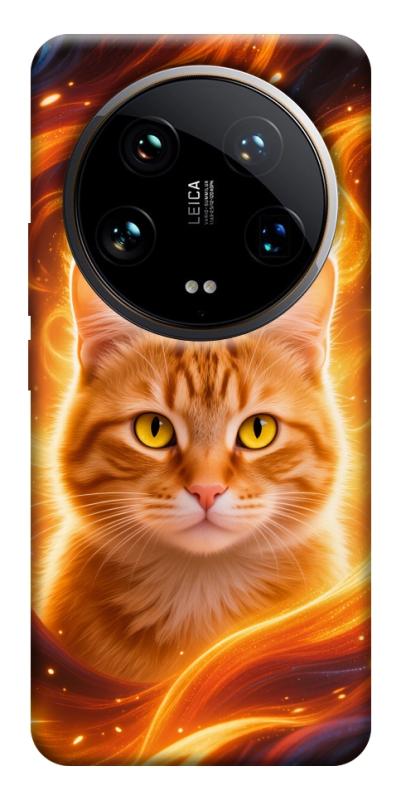 Чехол itsPrint Fire cat для Xiaomi 14 Ultra, животные, купить оптом с доставкой