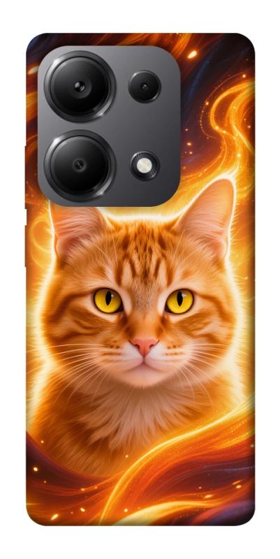 Чохол itsPrint Fire cat для Xiaomi Poco X6, тварини, купити оптом з доставкою