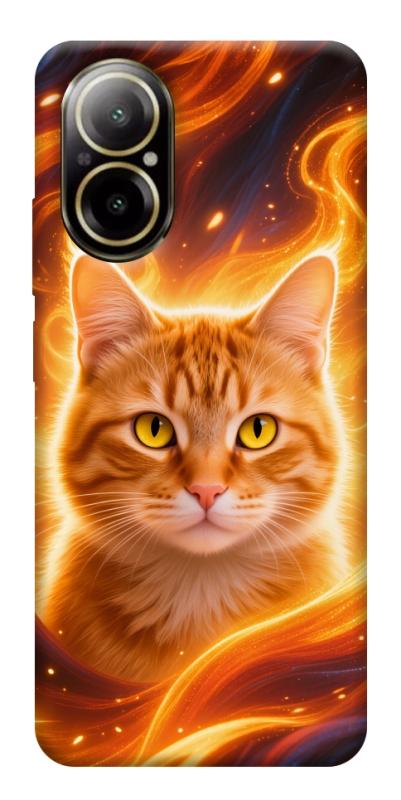 Чехол itsPrint Fire cat для Realme C67 4G, котики, купить оптом с доставкой