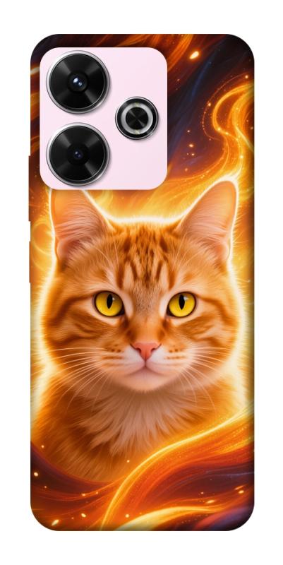 Чехол itsPrint Fire cat для Xiaomi Redmi 13 4G / Poco M6 4G, животные, купить оптом с доставкой