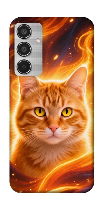 Чехол itsPrint Fire cat для Samsung Galaxy M35 5G, животные, купить оптом с доставкой