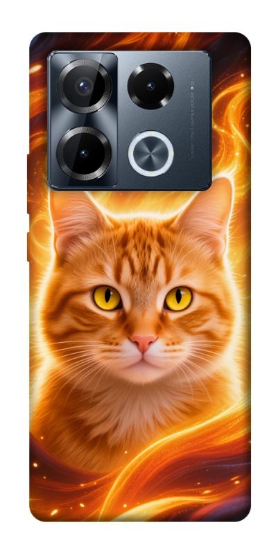 Чехол itsPrint Fire cat для Infinix Note 40 Pro 4G, животные, купить оптом с доставкой