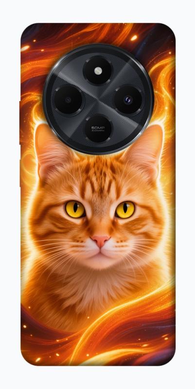 Чехол itsPrint Fire cat для Xiaomi Redmi 14C / Poco C75, животные, купить оптом с доставкой