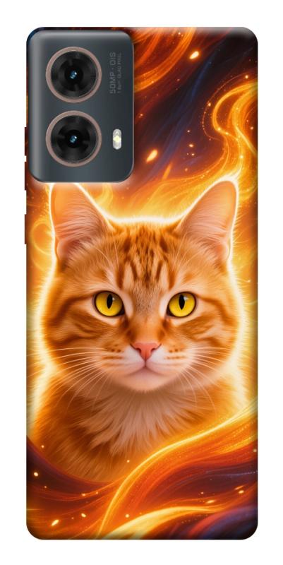 Чохол itsPrint Fire cat для Motorola Moto G85, котики, купити оптом з доставкою