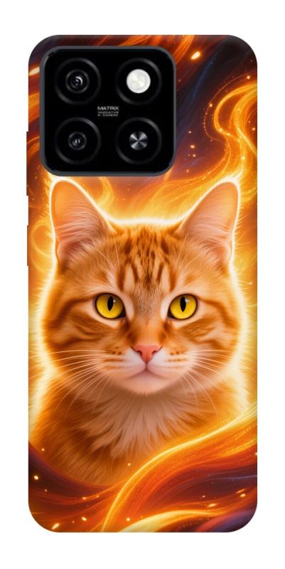 Чохол itsPrint Fire cat для ZTE Blade A55 4G, котики, купити оптом з доставкою