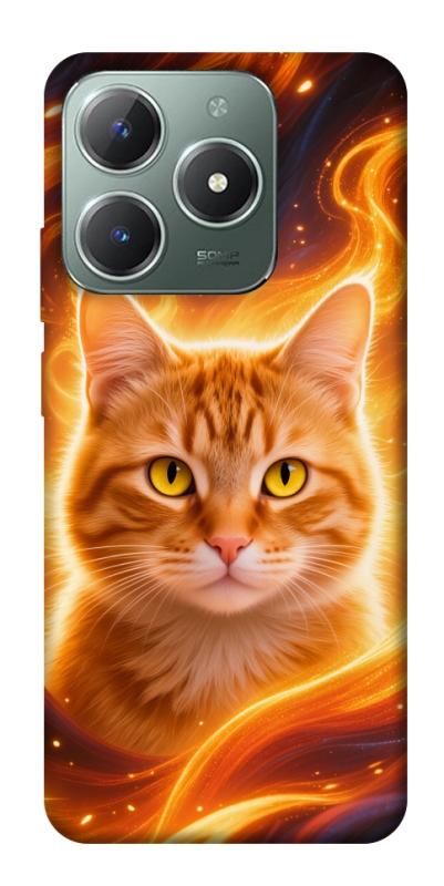 Чехол itsPrint Fire cat для Realme C61 4G, животные, купить оптом с доставкой