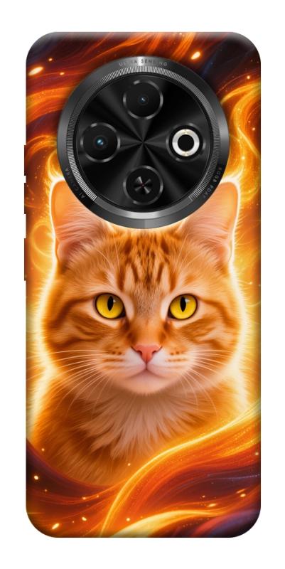 Чохол itsPrint Fire cat для TECNO Spark 30C, тварини, купити оптом з доставкою