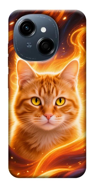 Чехол itsPrint Fire cat для TECNO Spark Go 1, животные, купить оптом с доставкой