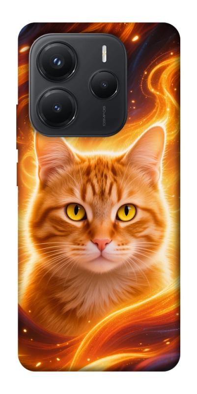 Чехол itsPrint Fire cat для Xiaomi Redmi Note 14 5G, животные, купить оптом с доставкой