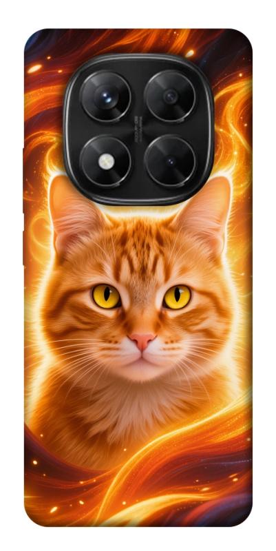 Чехол itsPrint Fire cat для Xiaomi Redmi Note 14 Pro 5G, животные, купить оптом с доставкой