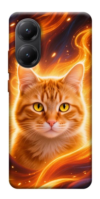 Чехол itsPrint Fire cat для Xiaomi Poco X7 Pro, животные, купить оптом с доставкой