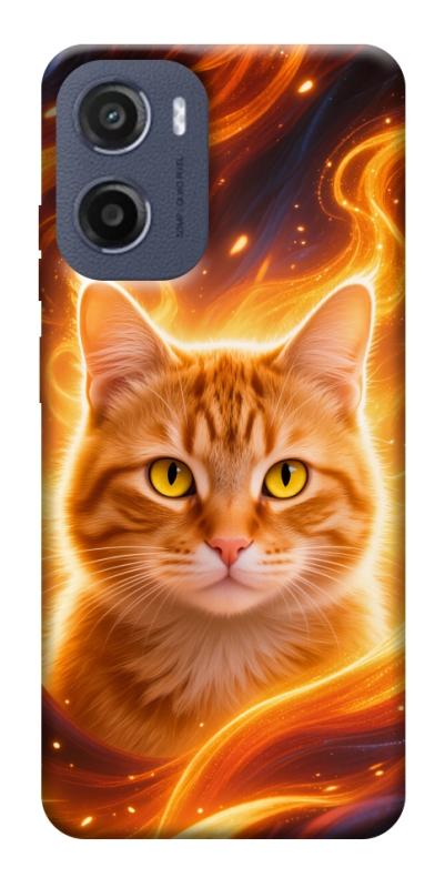 Чехол itsPrint Fire cat для Motorola Moto G05, котики, купить оптом с доставкой