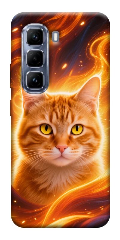 Чехол itsPrint Fire cat для Infinix Hot 50 Pro, котики, купить оптом с доставкой