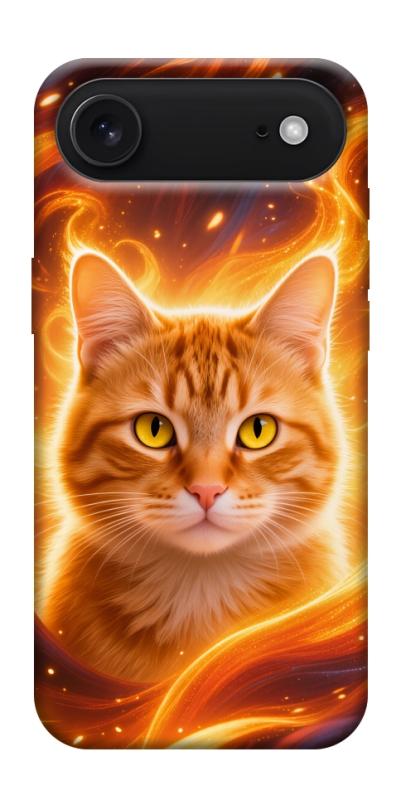 Чехол itsPrint Fire cat для Apple iPhone 17 Air (6.5"), животные, купить оптом с доставкой