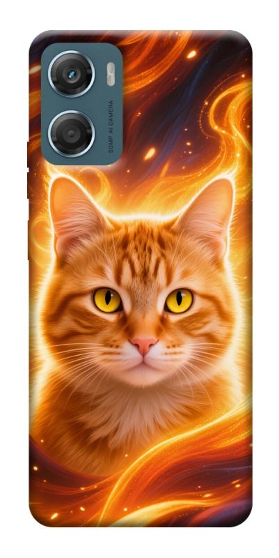Чехол itsPrint Fire cat для Motorola Moto G06, котики, купить оптом с доставкой