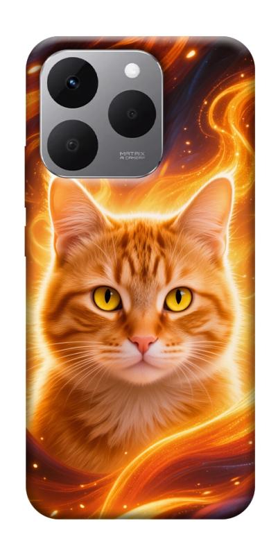 Чехол itsPrint Fire cat для Realme 15T, животные, купить оптом с доставкой