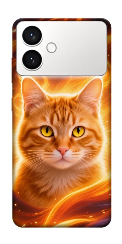 Чехол itsPrint Fire cat для Samsung Galaxy S26+, животные, купить оптом с доставкой