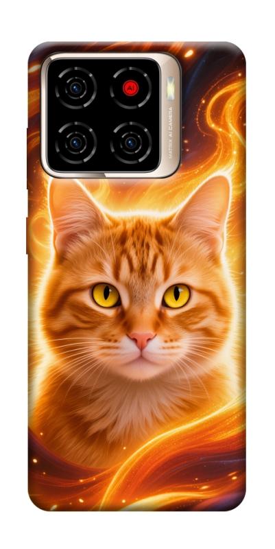Чехол itsPrint Fire cat для ZTE Blade A56, животные, купить оптом с доставкой