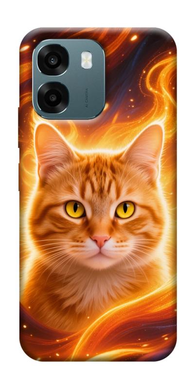 Чехол itsPrint Fire cat для Oppo A6, котики, купить оптом с доставкой