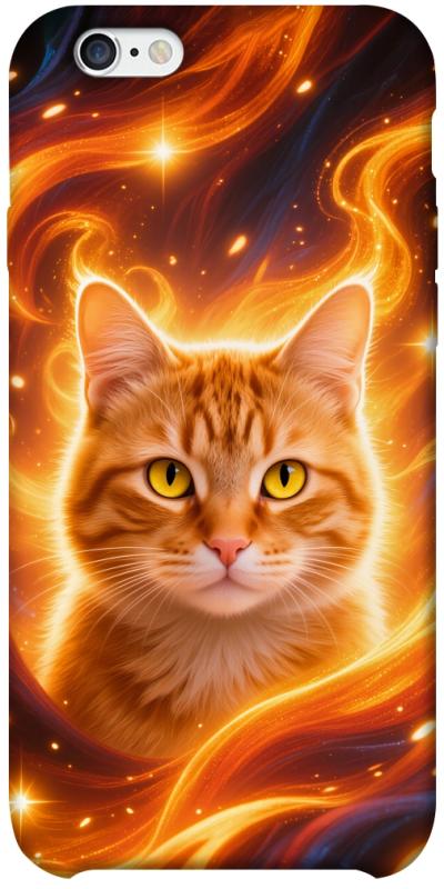 Чехол itsPrint Fire cat для Apple iPhone 6/6s plus (5.5"), животные, купить оптом с доставкой