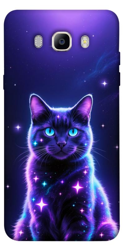 Чехол itsPrint Galaxy purple cat для Samsung J710F Galaxy J7 (2016), животные, купить оптом с доставкой