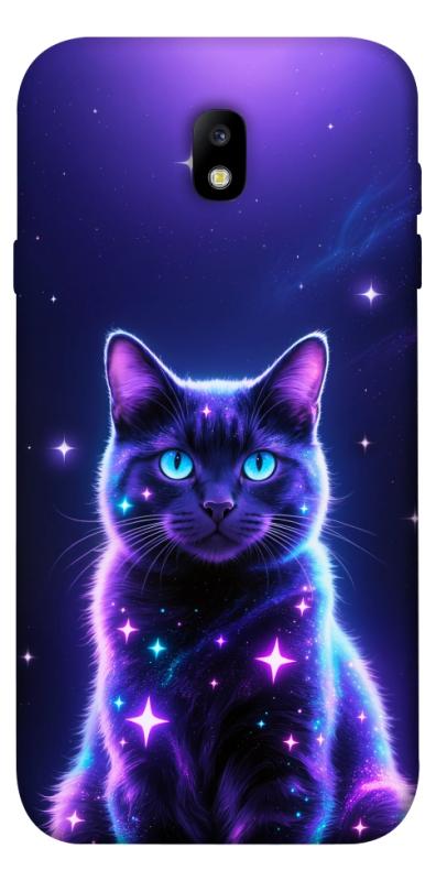 Чехол itsPrint Galaxy purple cat для Samsung J730 Galaxy J7 (2017), животные, купить оптом с доставкой