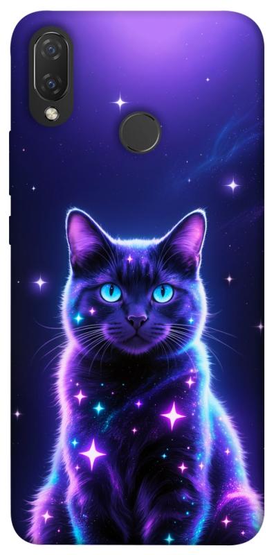 Чехол itsPrint Galaxy purple cat для Huawei P Smart+ (nova 3i), котики, купить оптом с доставкой