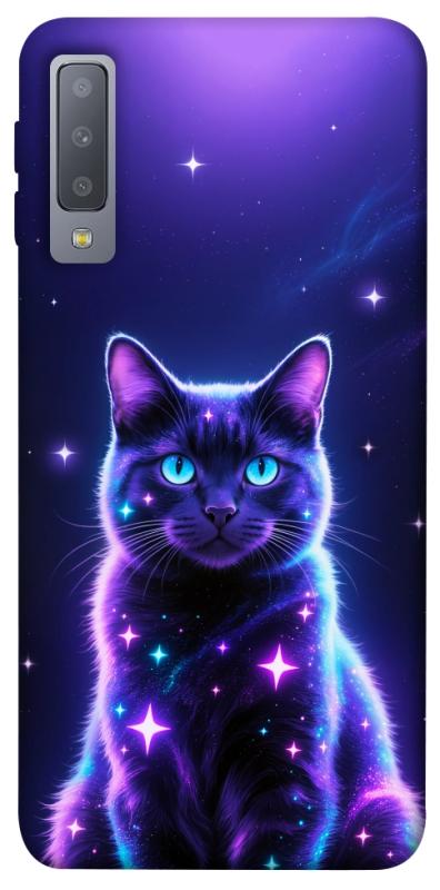 Чехол itsPrint Galaxy purple cat для Samsung A750 Galaxy A7 (2018), котики, купить оптом с доставкой