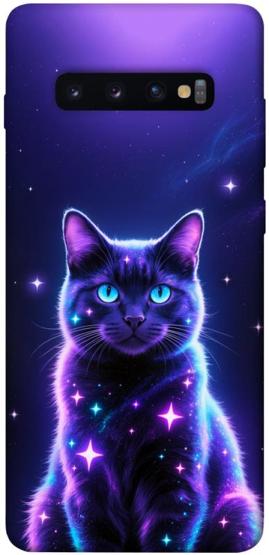 Чехол itsPrint Galaxy purple cat для Samsung Galaxy S10+, животные, купить оптом с доставкой
