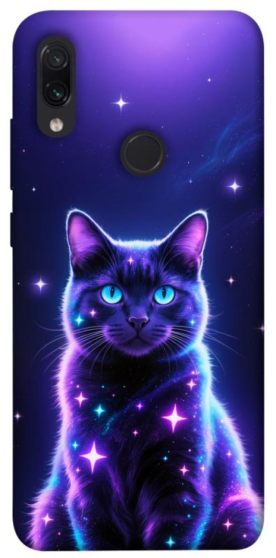 Чехол itsPrint Galaxy purple cat для Xiaomi Redmi Note 7 / Note 7 Pro / Note 7s, животные, купить оптом с доставкой